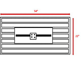 Casselton - Propane / Gas Outdoor Fire Pit Table With Lid - Black