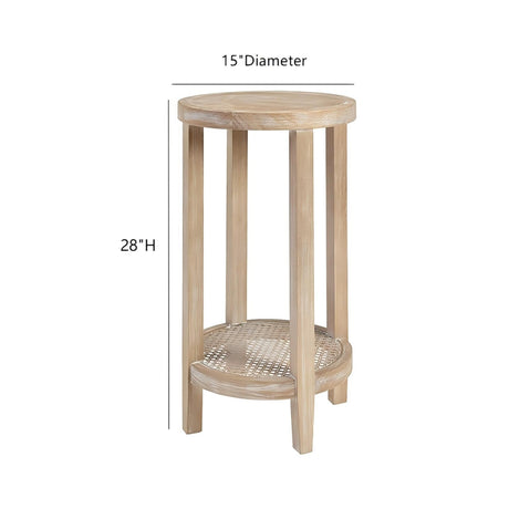 Bedford - Round Accent Table - Reclaimed Wheat