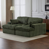 Double Chaise Lounge Chair, Oversized Upholstered Sleeper Cloud Couch