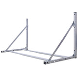 Wall-Mounted Folding Tire Storage, 30.5 To 50.5" Wide, Supports 300 Pounds - Silver
