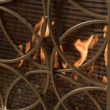 Thayer - Single Panel Iron Fireplace Screen With Geometric Design