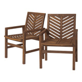 Modern 2 Piece Chevron Patio Chairs