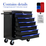 Drawer Multifunctional Tool Cart With Wheels