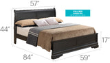 Sleigh Bed With Low Footboard