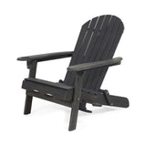 Zenithia - Outdoor Foldable Adirondack Chair With 2 Cup Holders