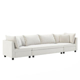 Modern Modular Sectional Oversized Couch Set With Pillows, Minimalist Style Wide Seat Comfy Sofa