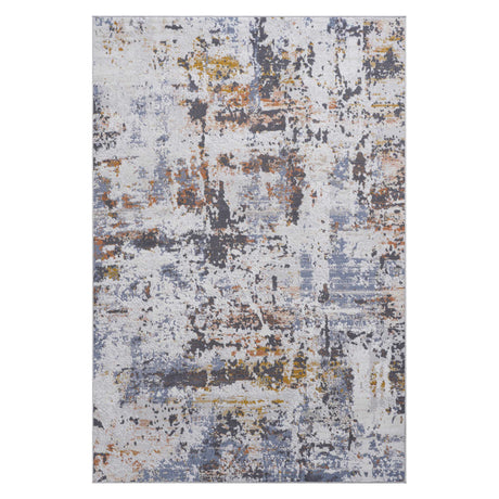 Payas - 8' X 10' Abstract Area Rug - Ivory / Blue