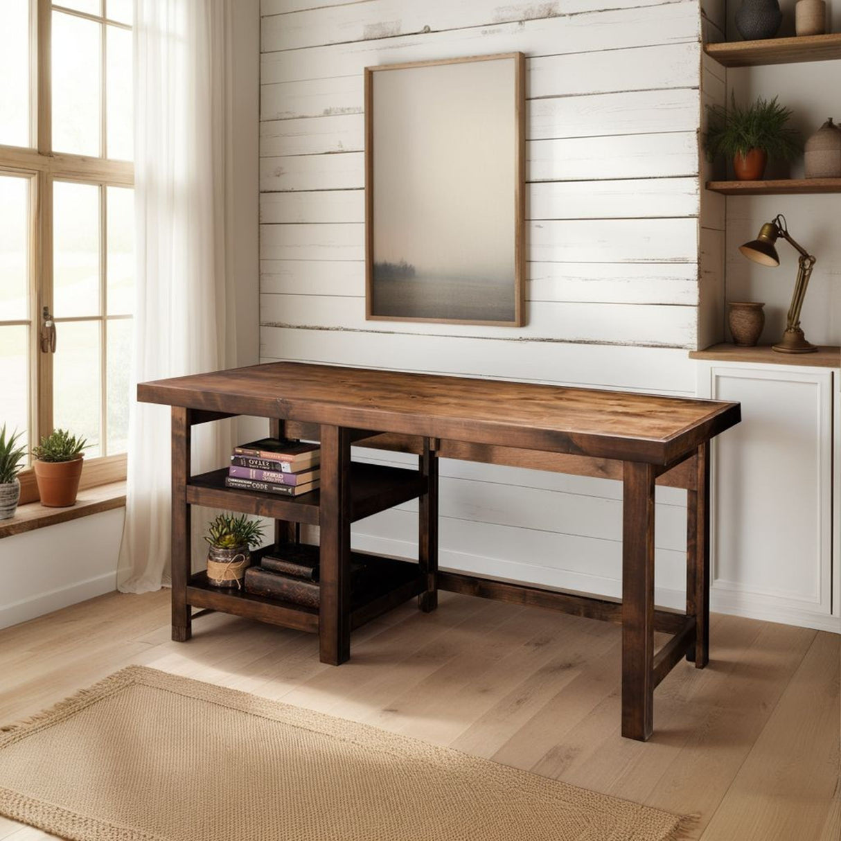 Sausalito - Workstation Desk - Whiskey