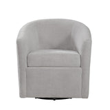 Oaklynn - Barrel Style Swivel Accent Chair