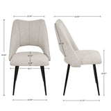 Chair With High Resilience Filling, Adjustable Feet For Kitchens (Set of 4)