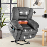 Power Lift Recliner Chair Sofa With Massage