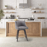 Mateo - Swivel Counter Stool - Gray