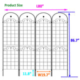 Metal Garden Trellis For Climbing Plants Outdoor Rustproof Plant Support Rose Trellis Netting Trellis