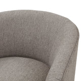 Miramar - Swivel Barrel Chair With Wooden Base