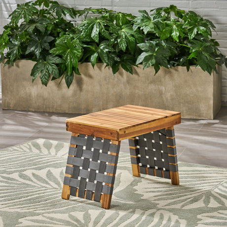 Outdoor Wooden Foldable Side Table - Teak