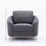 Yuina - Linen Chair - Gray