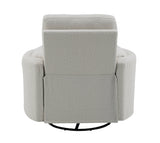Sagen - Chenille Glider Recliner With Swivel