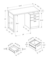 Computer Desk For Home Office Laptop, Left, Right Set - Up, Storage Drawers