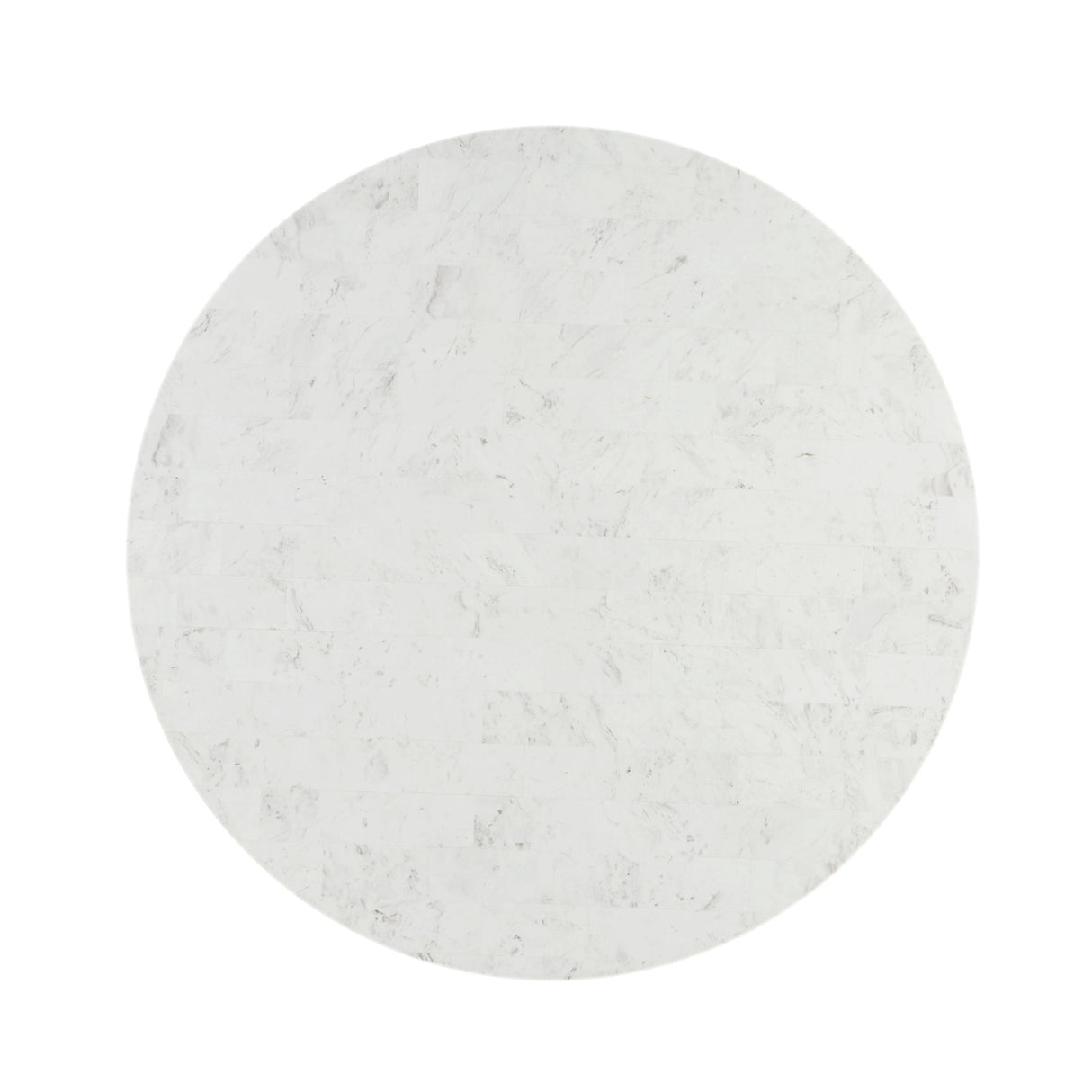Kala - Natural Marble Top Round Dining Table - White