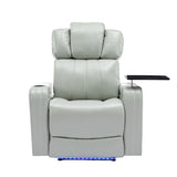 Power Recliner Theater Chair With Cooling Cup Holder, Bluetooth Speaker, LED Lights, USB Ports