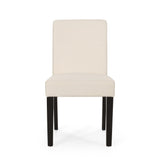 Contemporary Dining Chair With Upholstered Seating And Tapered Legs