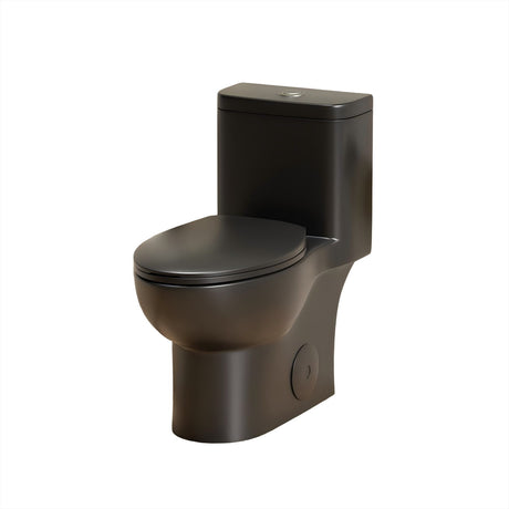 1 Piece Toilet With Tornado Flush, Soft Closing Seat