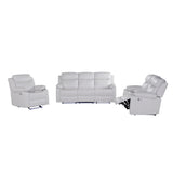 Blanche - Reclining Set With LED Lights With Pillow Top Arms