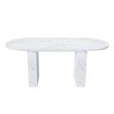 Oval Dining Table - White