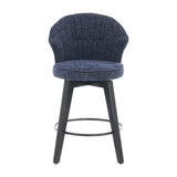 Wing Back Swivel Bar Stools (Set of 2)