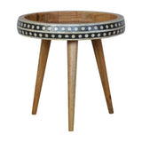 Small Patterned Nordic Style End Table