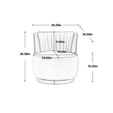 360 Degree Swivel Cuddle Barrel Accent Sofa Chair