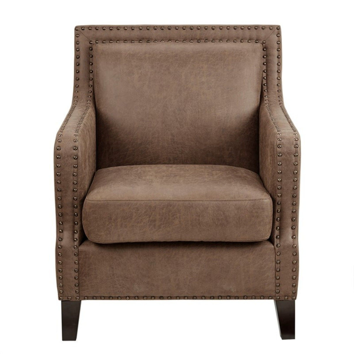 Shasta - Accent Chair With And Nail Buttons - Brown