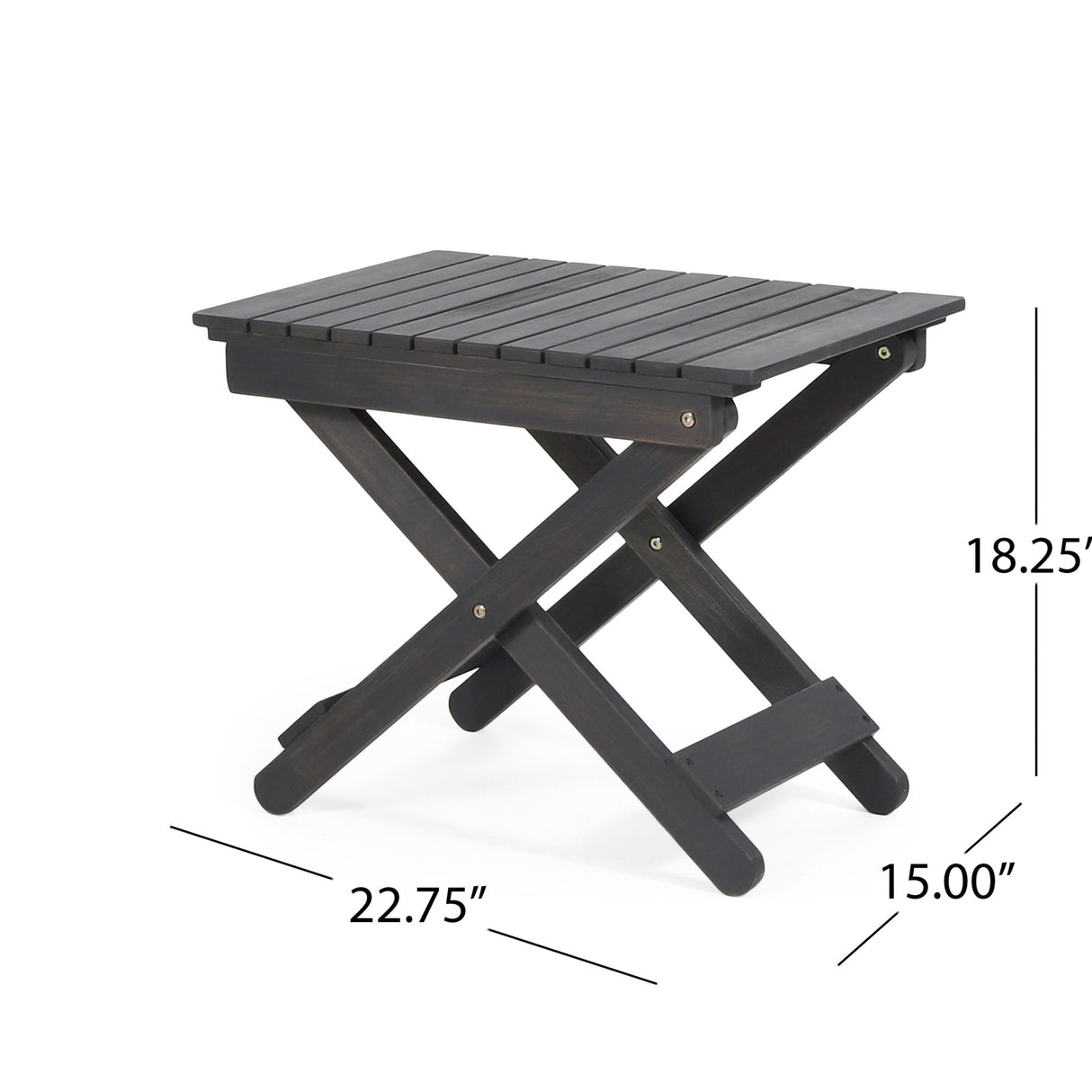 Outdoor Folding Wooden Side Table