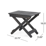 Outdoor Folding Wooden Side Table
