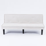 Versatile Corduroy Sofa Bed With Solid Wood Frame