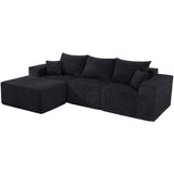Modular Sectional Sofa, Convertible Couch With Chaise Corduroy