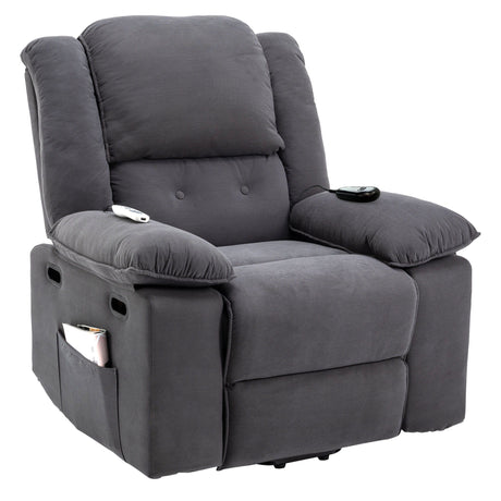 Massage Recliner Power Lift Chair With Adjustable Massage And Heating Function