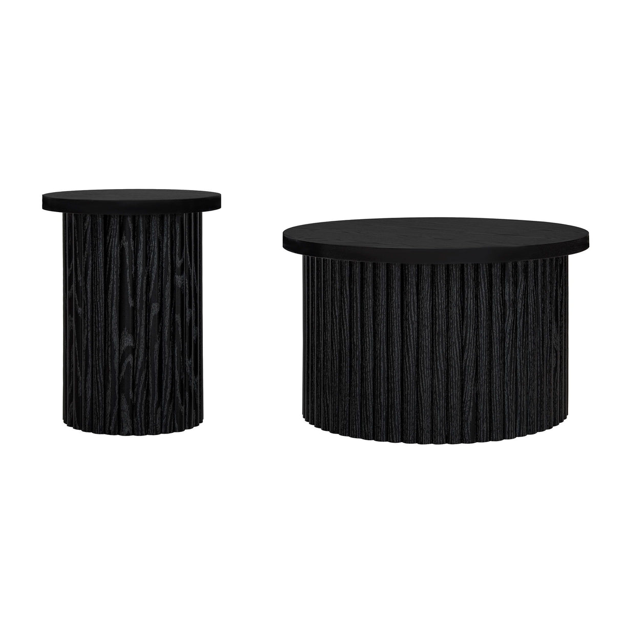 Modern Round Coffee Table And Side Table (Set of 2)