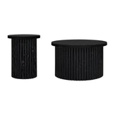 Modern Round Coffee Table And Side Table (Set of 2)