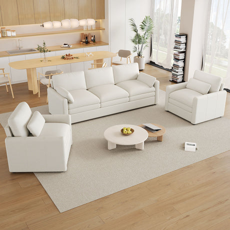 Cloud Sofa Set Couch For Living Room - Beige