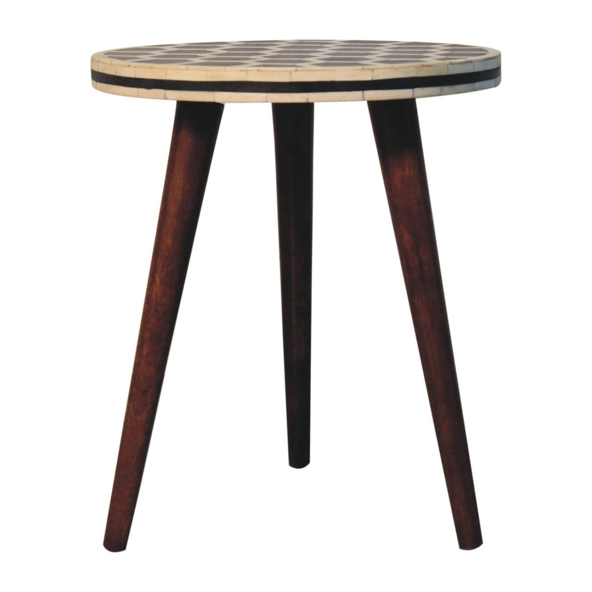 Inlay - Bone Tripod Stool - Honey Caramel