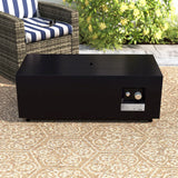 Modern Design Outdoor Fire Pit Table With Cover