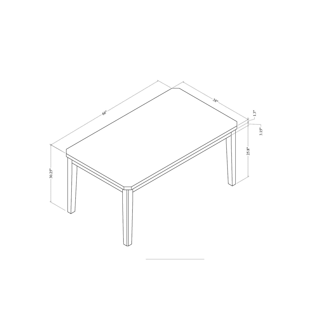 Vhong - Dining Table - Gray