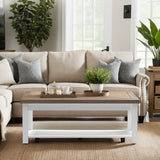 Hampton - Hampton - Coffee Table - Jasmine Whitewash / Barnwood