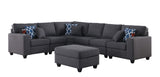 Cooper - Sectional Sofa With Ottomans And Cupholder