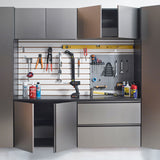 Nova Series - Wood Wall Mounted Garage Cabinet - Dark Gray