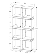 Bookshelf, Bookcase, Etagere, 5 Tier, For Office, Contemporary & Modern - White
