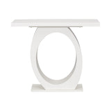Console Table With Oval Base And Reinforced Bottom Plate