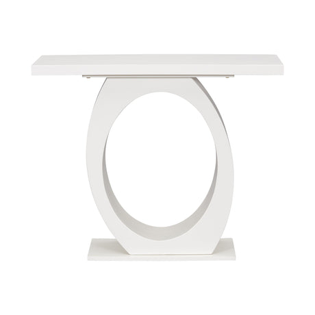 Console Table With Oval Base And Reinforced Bottom Plate
