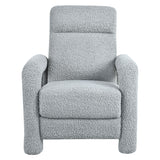 Push Back Recliner Armchair Upholstered Recliner Chair Single Sofa With Adjustable Backrest
